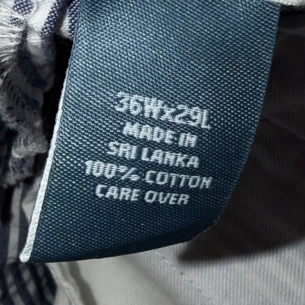 Jos A Bank Stay Cool Seersucker Pants Blue Stripes Summer Mens Size 36x29 Cotton